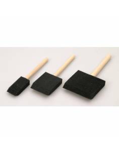 Lot de 3 pinceaux mousse parfaits pour peindre en autonomie sans éclaboussures