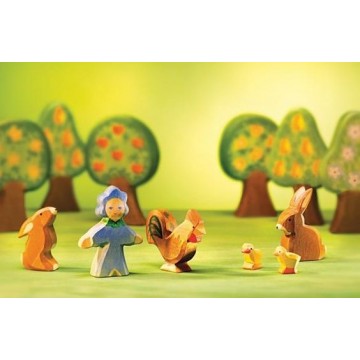 Kit de Pâques avec diorama-7 pièces