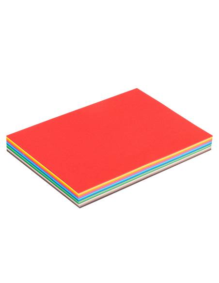 Pack 180 feuilles papier A4 couleurs assorties et blanc 120 g/m²
