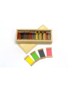 Deuxième boîte des tablettes Montessori pour affiner la perception des couleurs 2
