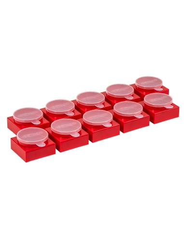 Lot de 10 petits pots avec couvercles hermétiques pour peinture à la main