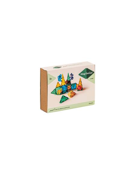Blocs magnétiques Jungle MagGenius – set de 38 pièces