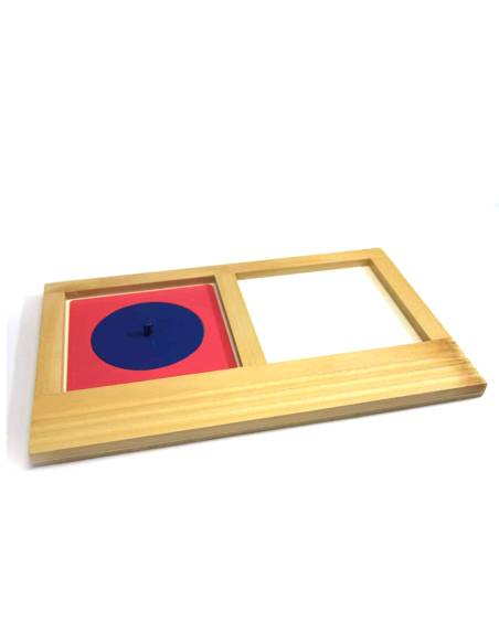 Plateau Montessori pour formes à dessin