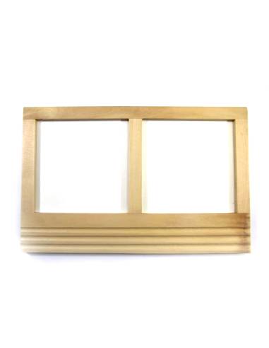 Support compartimenté pour formes métalliques et crayons – méthode Montessori