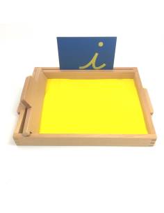 Plateau de sable Montessori pour apprendre à écrire 2