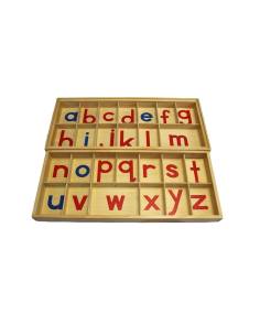 Grand alphabet Montessori script en bois
