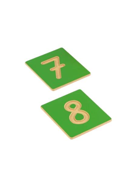 touche le chiffre 1 à 9