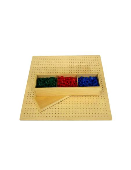 plateau Montessori pour racines carrées