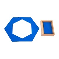 Boîte des triangles constructeurs bleus