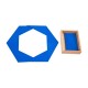 Boîte des triangles constructeurs bleus
