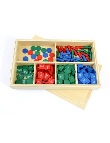 Timbres Montessori en bois pour apprendre les opérations