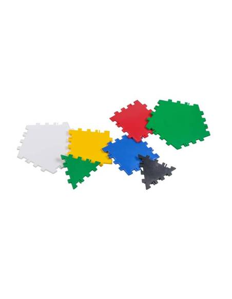 Matériel coloré pour construire des formes en volume et développer la motricité fine