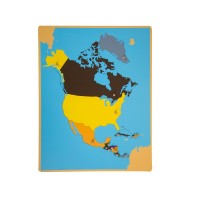 Puzzle de l'Amérique du Nord et centrale