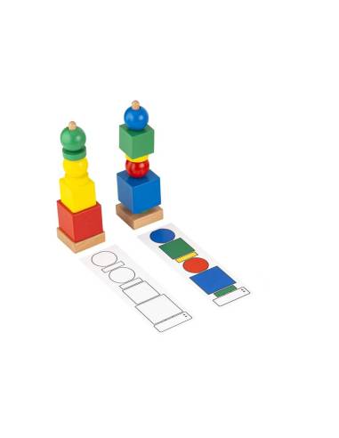 Matériel pédagogique visuel pour exercer la logique dès 2 ans