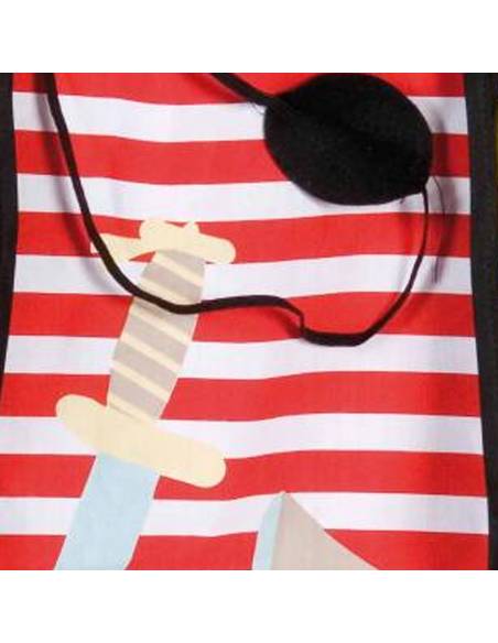 Déguisement complet de pirate pour enfants, avec cache-œil inclus, idéal pour les jeux de rôle