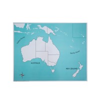 Carte vierge pour le puzzle de l'Australie