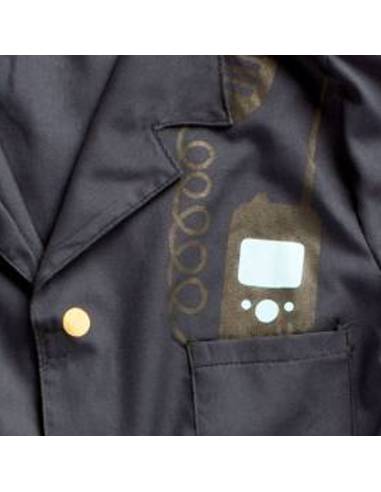 Déguisement complet de policier avec chemise, pantalon et casquette, idéal pour jeux d’imitation