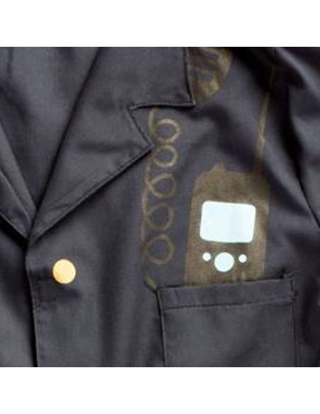 Déguisement complet de policier avec chemise, pantalon et casquette, idéal pour jeux d’imitation