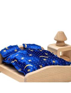 Chambre parentale miniature en bois 2