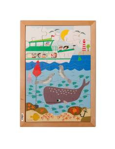 Puzzle La mer 28 pièces 40×28 cm – Dessus & dessous 2