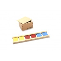 1ère boîte de tablettes de couleur en bois