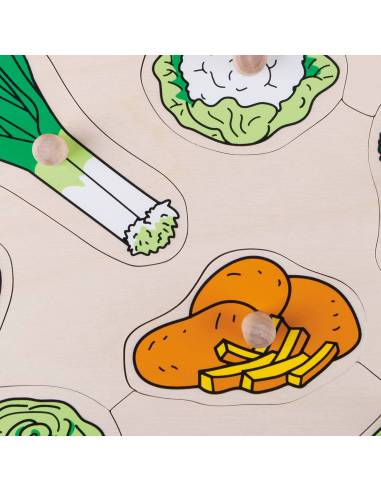 Encastrement à boutons – Les légumes