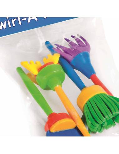 Pinceaux créatifs en mousse pour empreintes et motifs