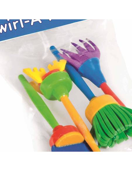 Pinceaux créatifs en mousse pour empreintes et motifs