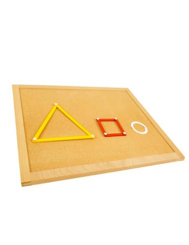 Surface de piquage Montessori pour manipulation des formes