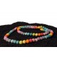 120 perles colorées 12 mm, tons pastels