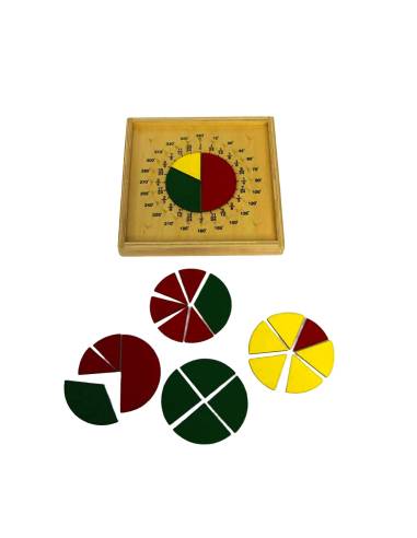Tableau quadrillé en bois pour géométrie Montessori
