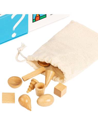 Loto sensoriel – jeu tactile en bois pour éveiller les sens