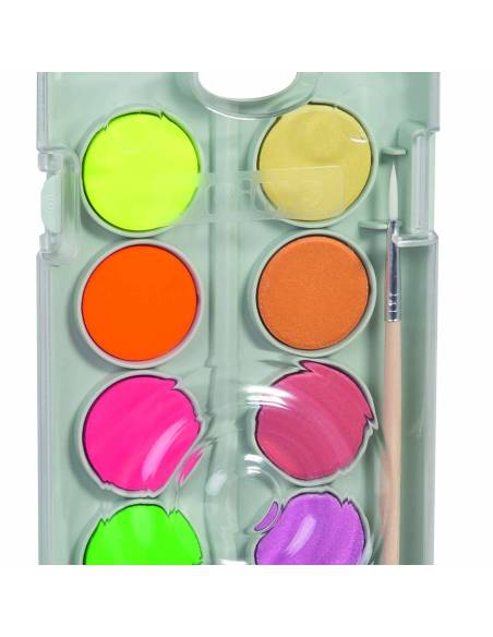 Boîte de 12 couleurs nacrées à l’eau pour éveiller la créativité