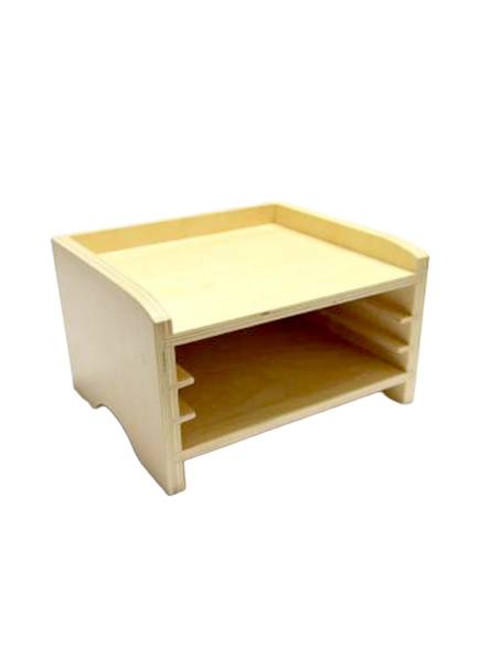 Cabinet Montessori avec puzzles fleur, feuille et arbre