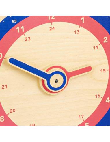 Apprendre le temps réel avec un mécanisme visible et un cadran 24h