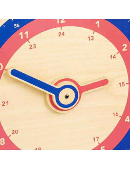 Apprendre le temps réel avec un mécanisme visible et un cadran 24h