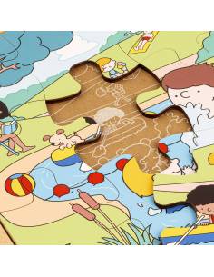 Puzzle en bois sur le thème de l’été 2