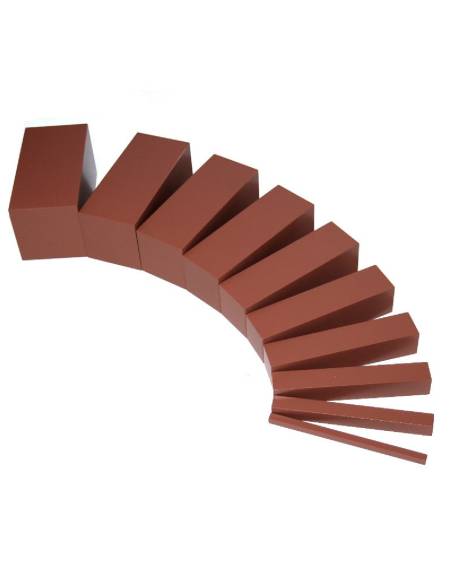 Prismes en bois pour perception des épaisseurs