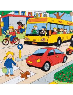 Puzzle en bois transports urbains 49 pièces 2