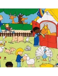 Puzzle en bois visite de la ferme 24 pièces 2