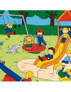 Puzzle en bois aire de jeux 24 pièces 2