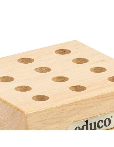 Support en bois robuste et stable, idéal pour ranger crayons, pinceaux ou pinceaux à colle