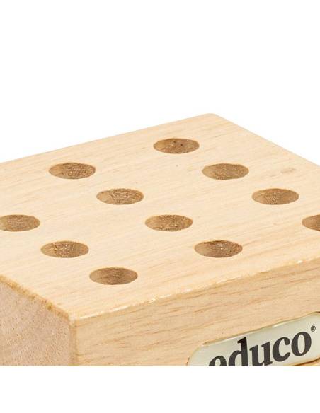 Support en bois robuste et stable, idéal pour ranger crayons, pinceaux ou pinceaux à colle