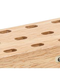 : Support en bois 12 trous pour ciseaux scolaires 2