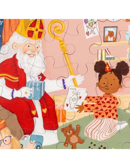 Un puzzle festif et coloré pour découvrir la tradition de Saint-Nicolas tout en jouant