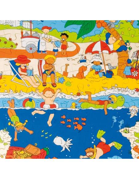 Puzzle La plage – dessus et dessous, 120 pièces (40x50 cm)
