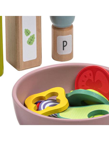 Ensemble complet pour déguster la salade – Jeu d’imitation éducatif