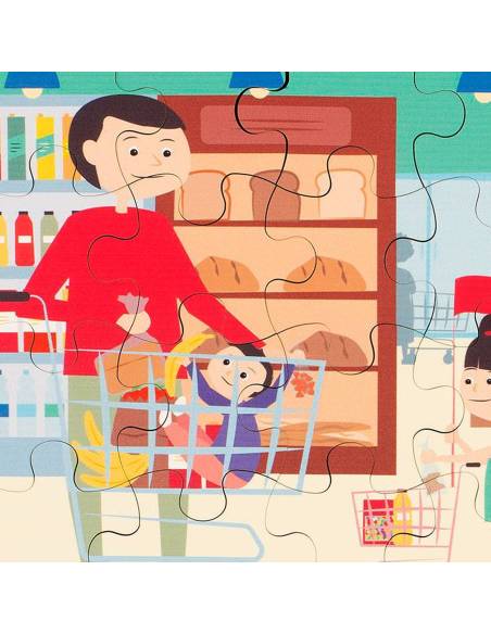 Un coffret de 4 puzzles évolutifs en bois pour stimuler motricité fine, observation et concentration des jeunes enfants