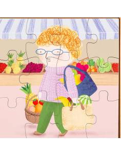 Ensemble de 4 puzzles en bois 12 pièces – Mon panier d’achats 2