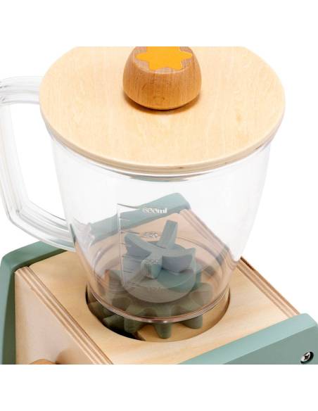 Un blender en bois réaliste pour stimuler le jeu symbolique et l’imagination